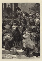 Die Wasserversorgung Londons, eine Skizze an einem schwülen Tag in London